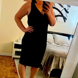 Black ruched dress ✨MOVING SALE. All items disappear may 30th ✨